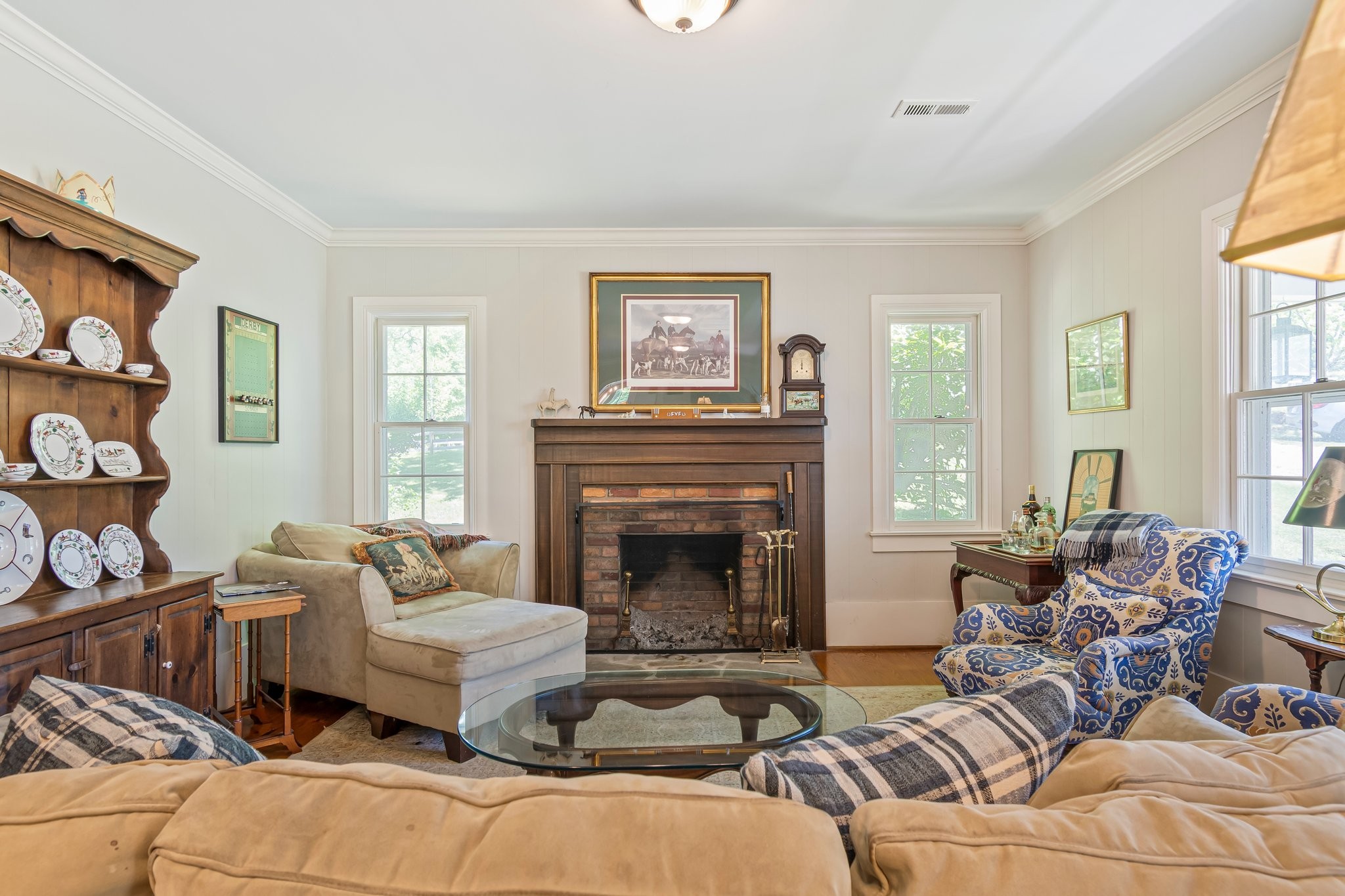 4923 Blue Creek Road Lynnville, TN 38472 - Photo 23 of 69 a living room with furniture windows and a fireplace