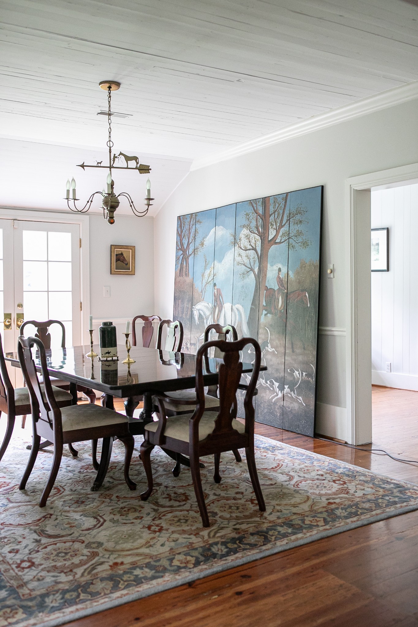 4923 Blue Creek Road Lynnville, TN 38472 - Photo 31 of 69 a view of a a dining room with furniture window and wooden floor