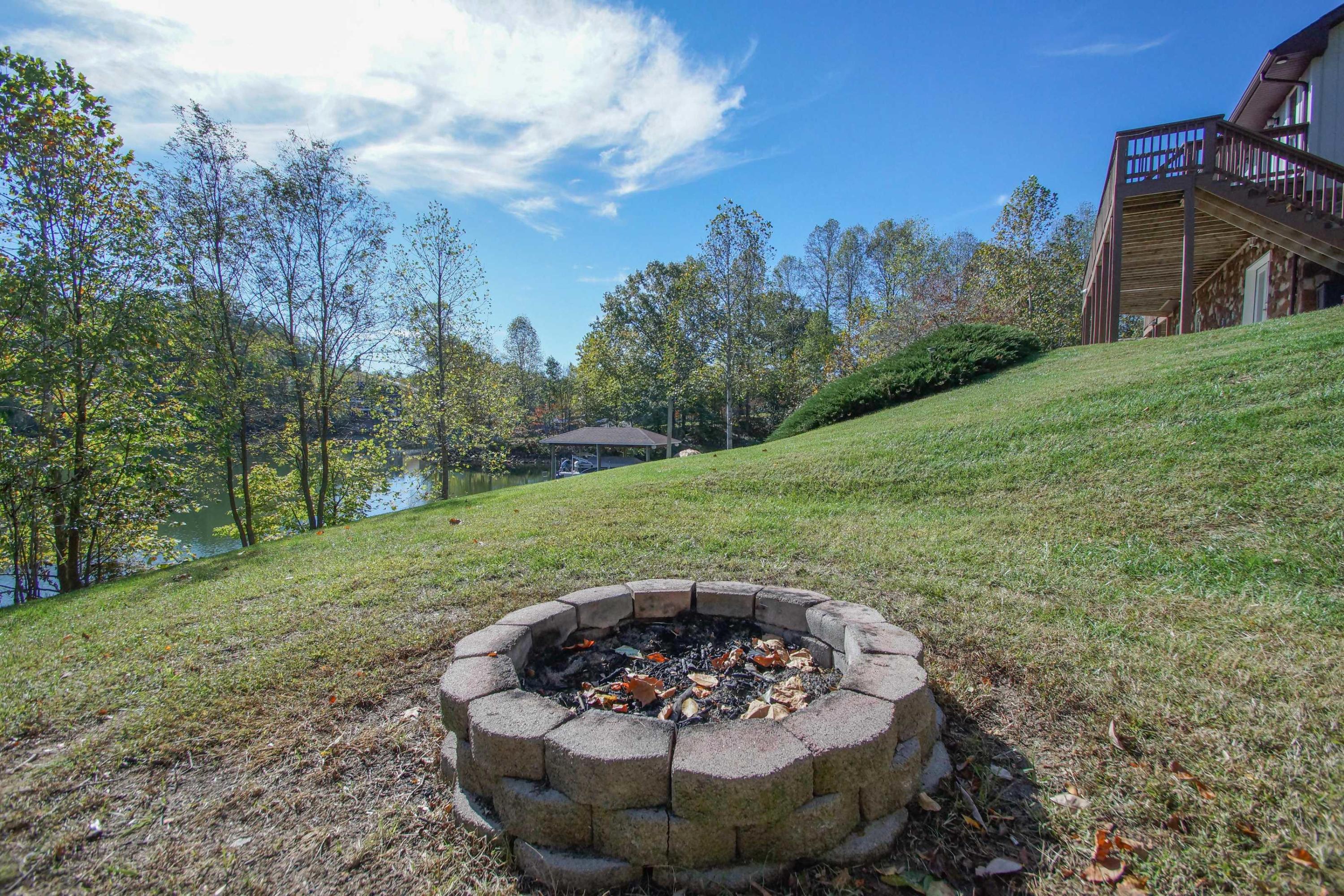 2086 Trails End Road Goodview, VA 24095 - Photo 40 of 47 a view of a backyard with plants and trees