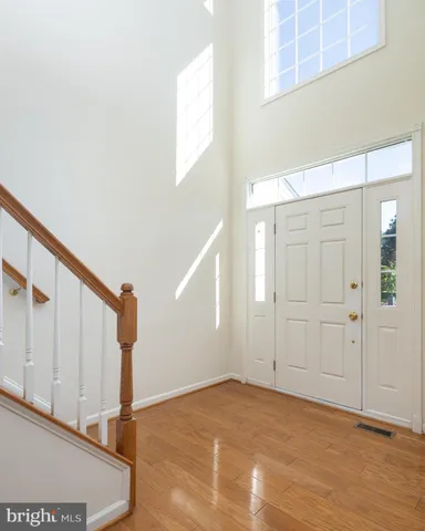 a view of an front door