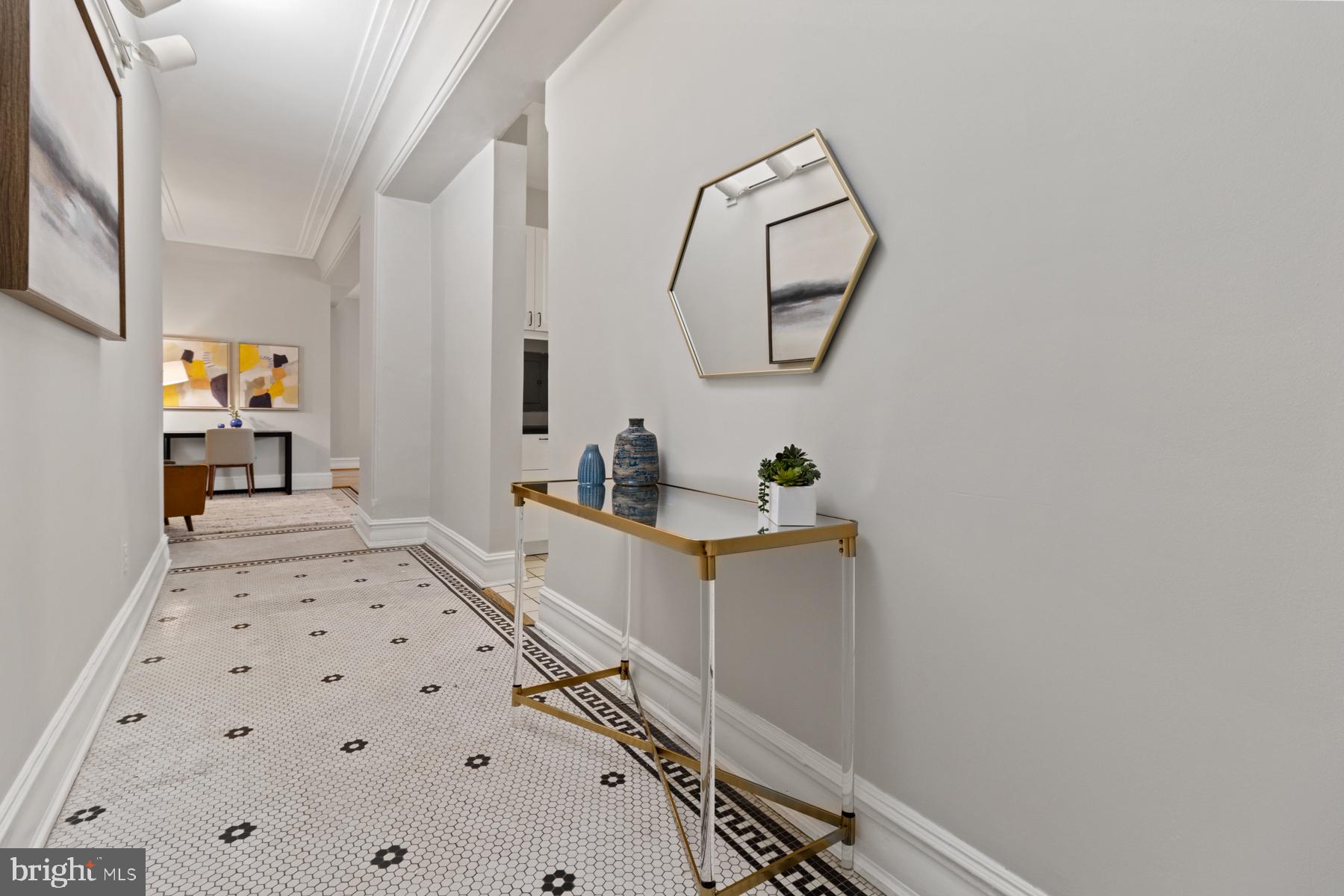 3420 16th Street Northwest, Unit 101 Washington, DC 20010 - Photo 20 of 29 a view of a hallway with workspace