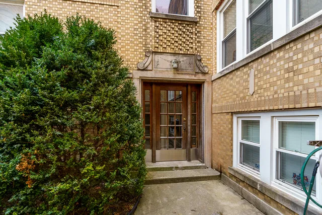 a view of entrance gate of a building