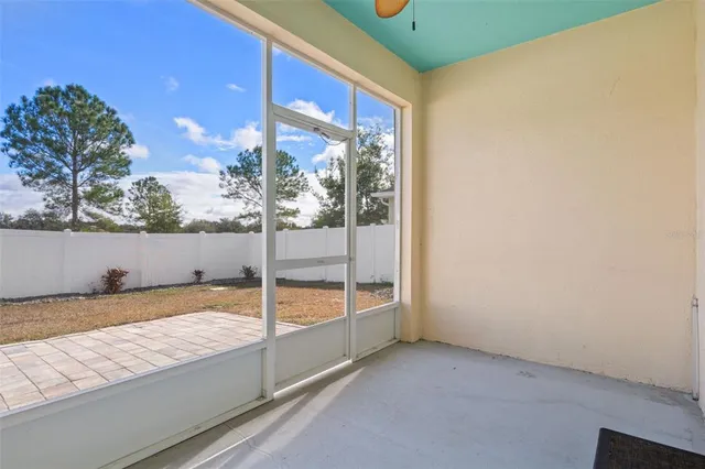 a view of a backyard of a house
