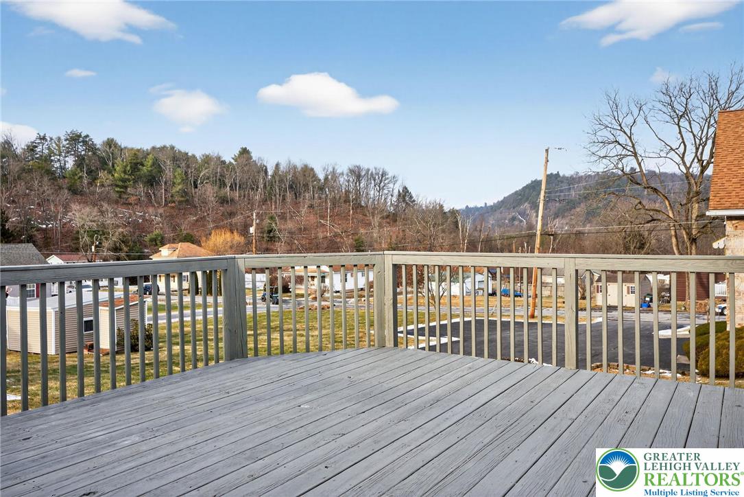 2375 East Lizard Creek Road Lehighton, PA 18235 - Photo 37 of 42 a view of balcony with wooden floor and fence