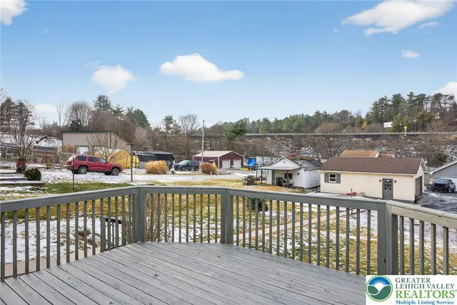a view of city from a balcony