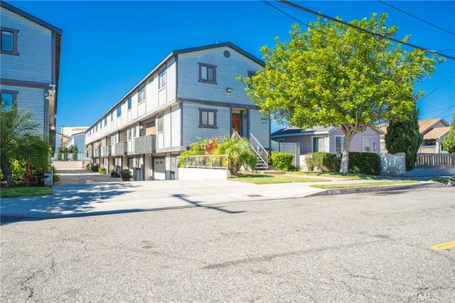 a house with trees in front of it