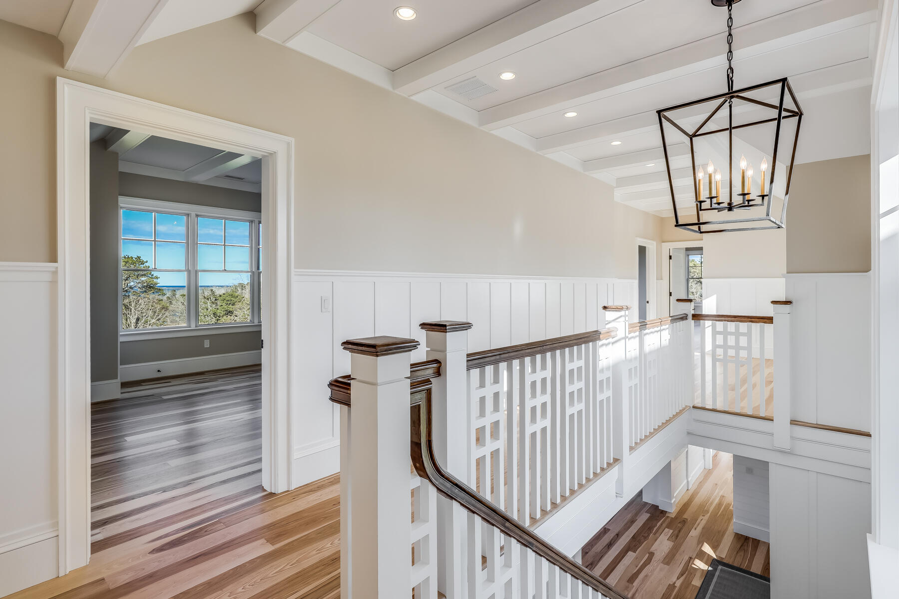 14 Pond View Lane Chatham, MA 02633 - Photo 21 of 30 a view of staircase with railing and white walls