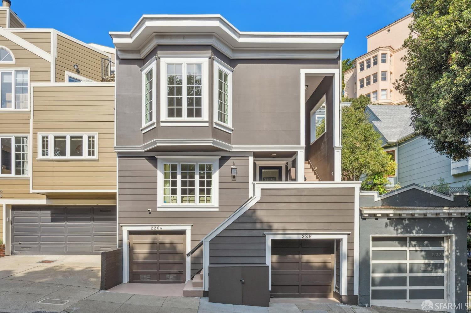 a front view of a house