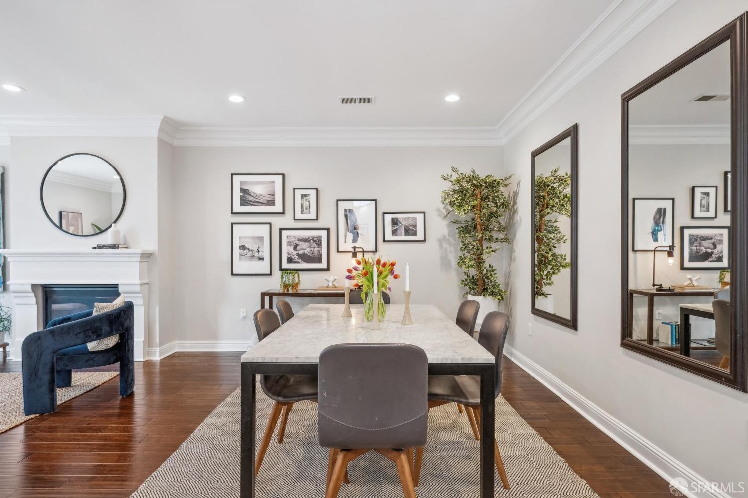 226 Roosevelt Way San Francisco, CA 94114 - Photo 11 of 65 a dining room with furniture a window and wooden floor