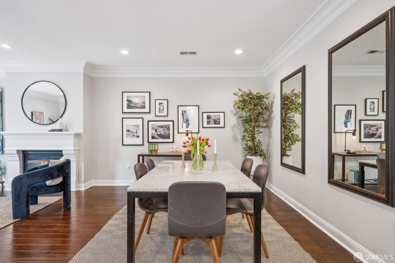 226 Roosevelt Way San Francisco, CA 94114 - Photo 15 of 65 a dining room with furniture a window and wooden floor