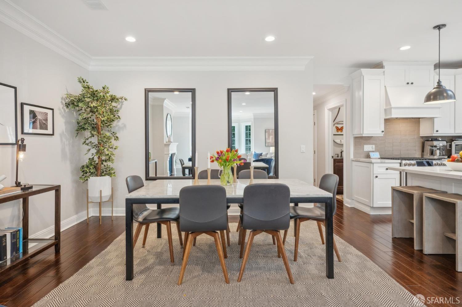 226 Roosevelt Way San Francisco, CA 94114 - Photo 17 of 65 a view of a dining room with furniture and wooden floor