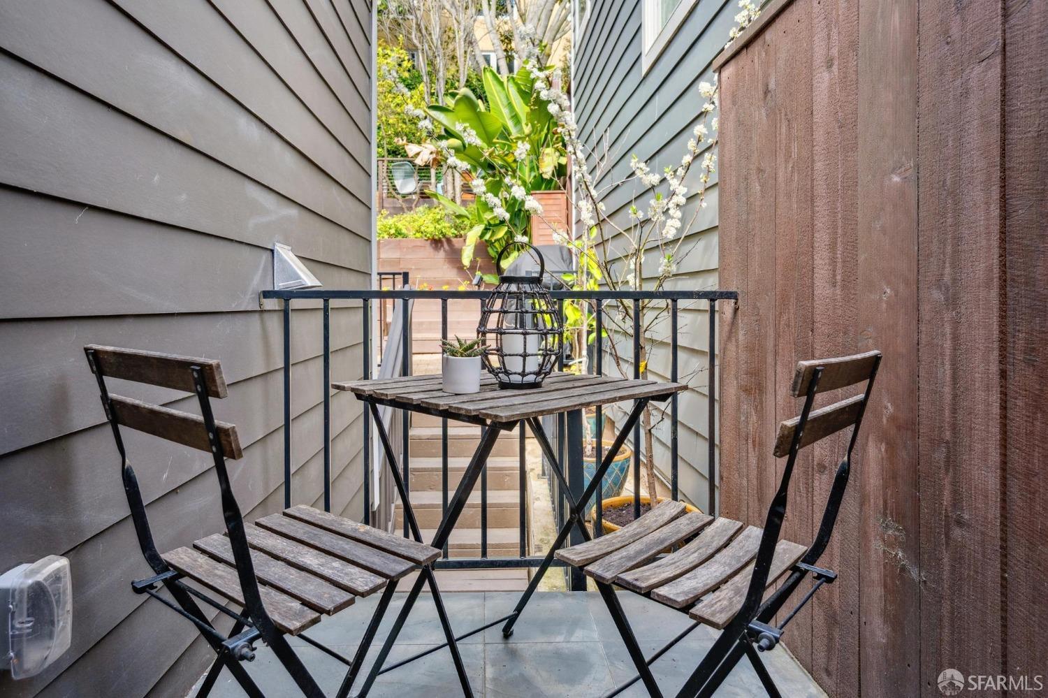 226 Roosevelt Way San Francisco, CA 94114 - Photo 41 of 65 a view of balcony with wooden floor and outdoor seating