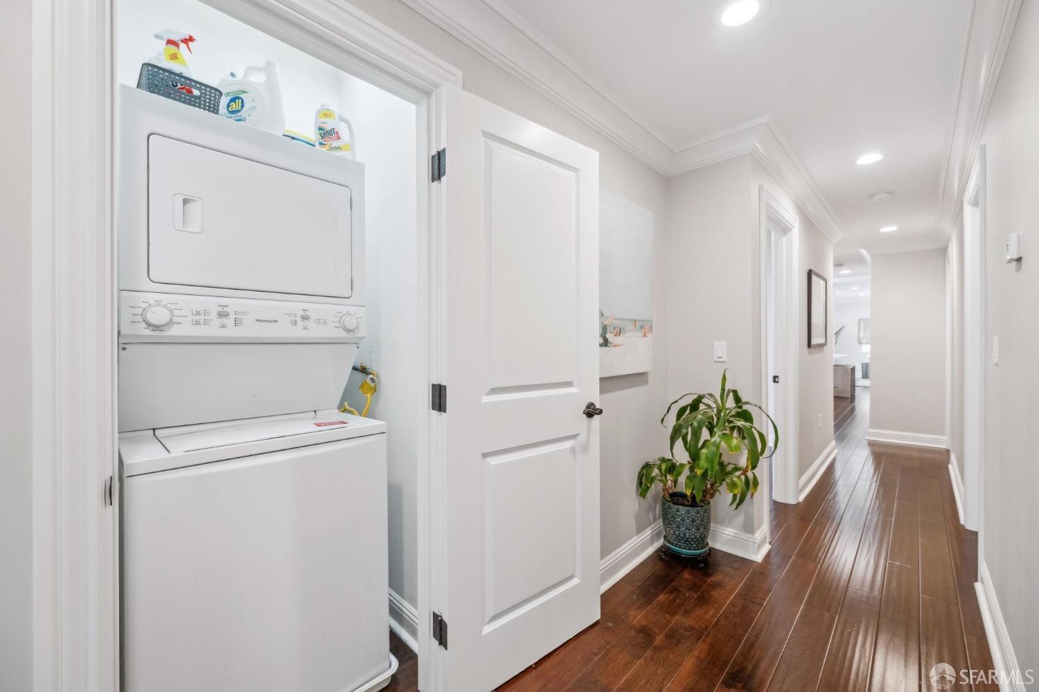 226 Roosevelt Way San Francisco, CA 94114 - Photo 42 of 65 a hallway with painting and wooden floor