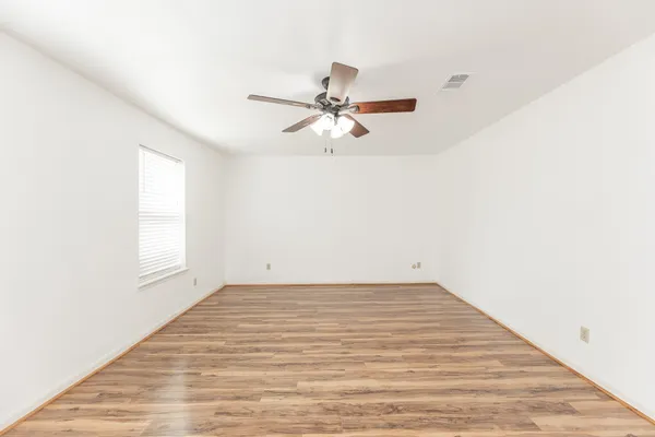 a view of small space with racks on the wall