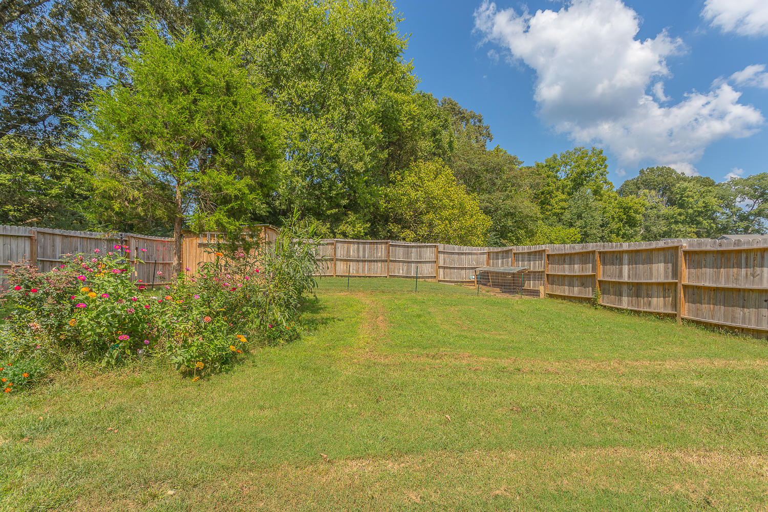 Fenced in Backyard