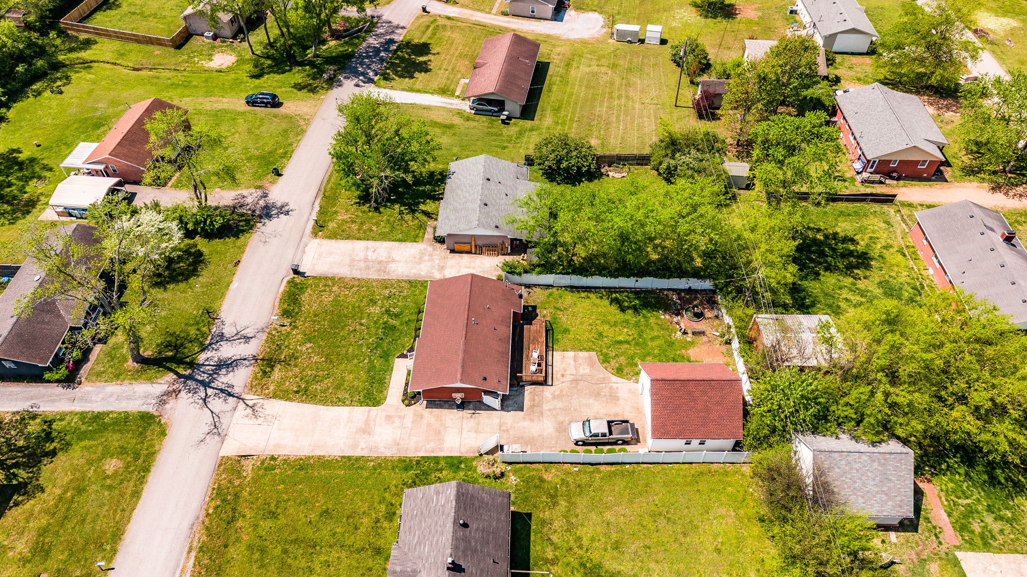 926 Hart Street Gallatin, TN 37066 - Photo 49 of 53 an aerial view of house with a swimming pool