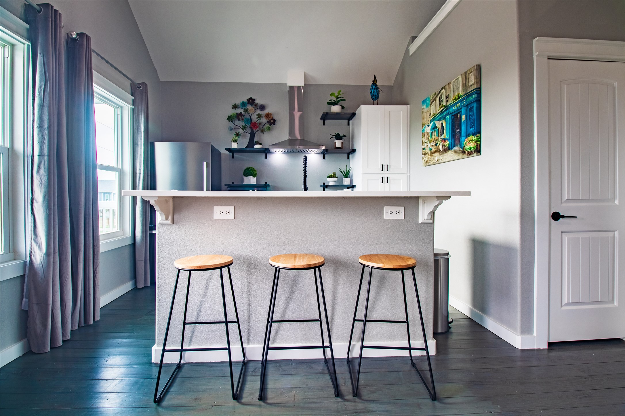 1040 Johnson Road Port Bolivar, TX 77650 - Photo 11 of 49 a view of dining room with furniture and wooden floor
