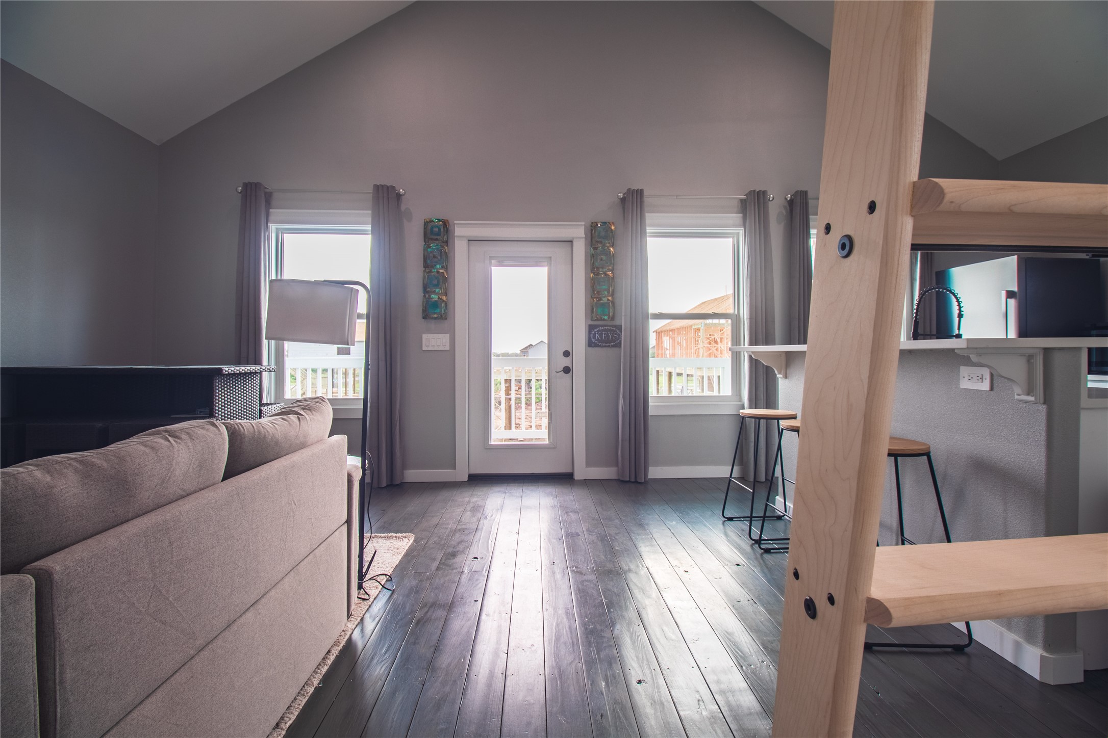 1040 Johnson Road Port Bolivar, TX 77650 - Photo 33 of 49 a living room with furniture and wooden floor
