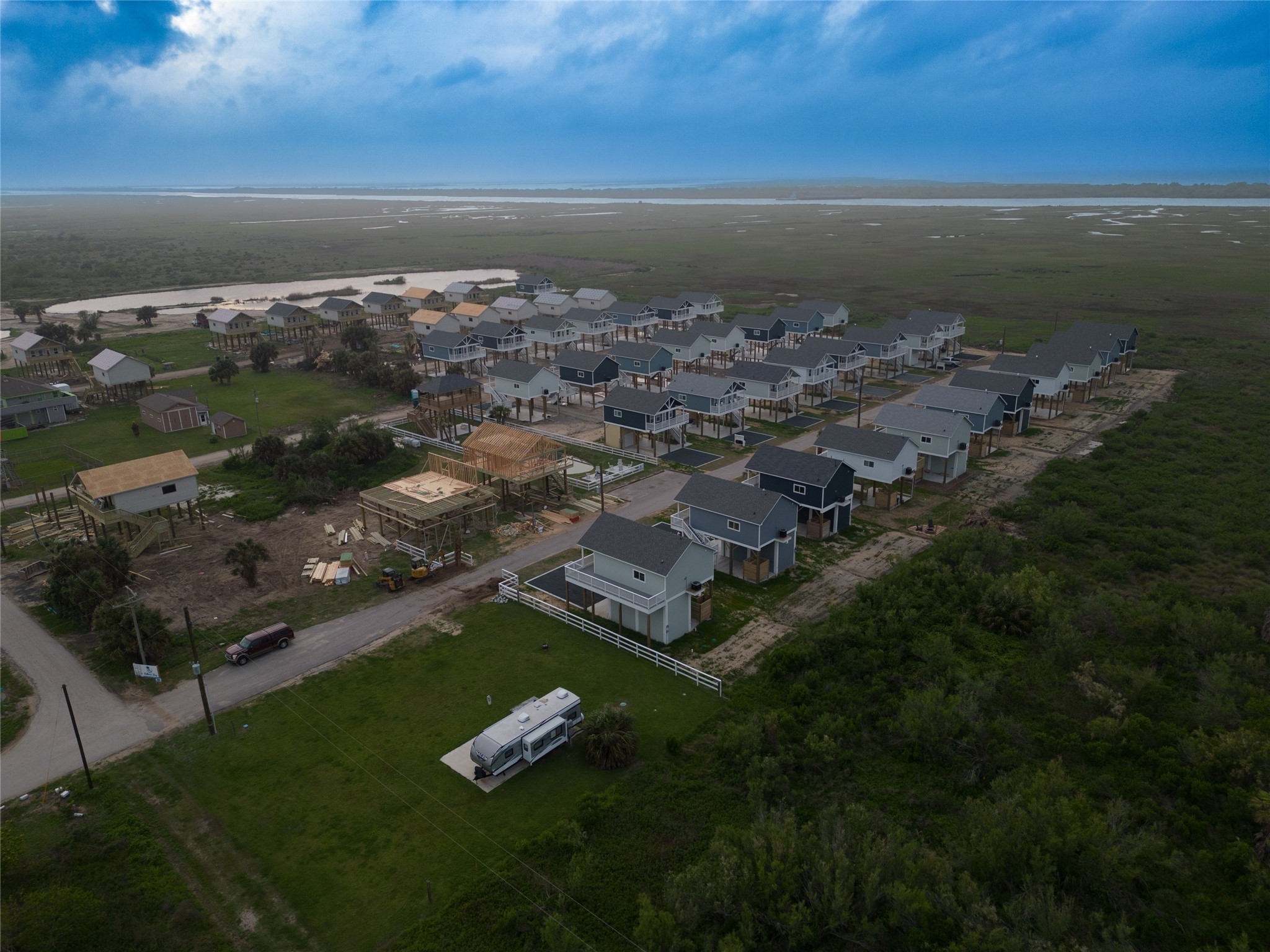 1040 Johnson Road Port Bolivar, TX 77650 - Photo 46 of 49 a view of a city with ocean view