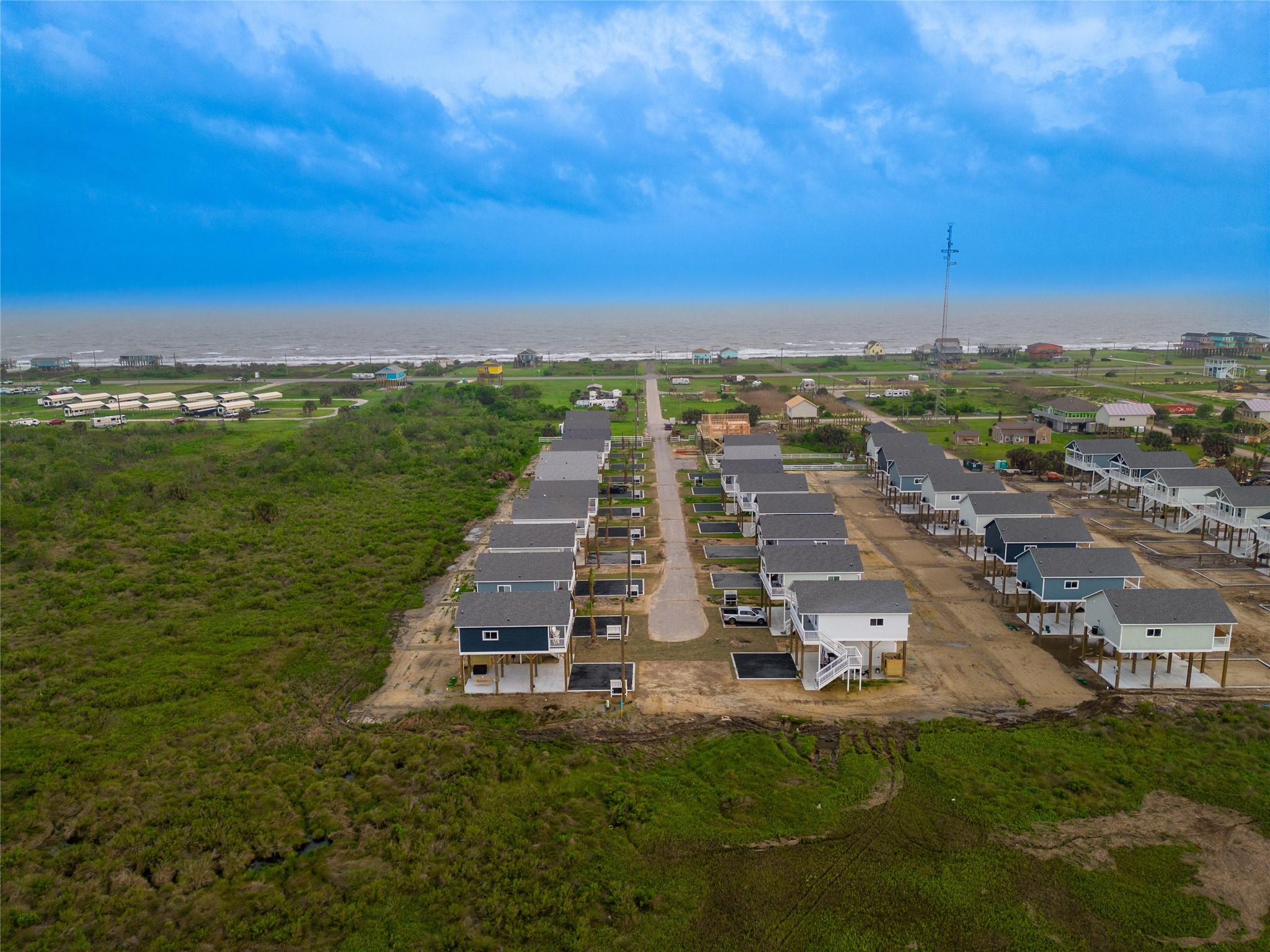 1040 Johnson Road Port Bolivar, TX 77650 - Photo 48 of 49 a view of a city with ocean view