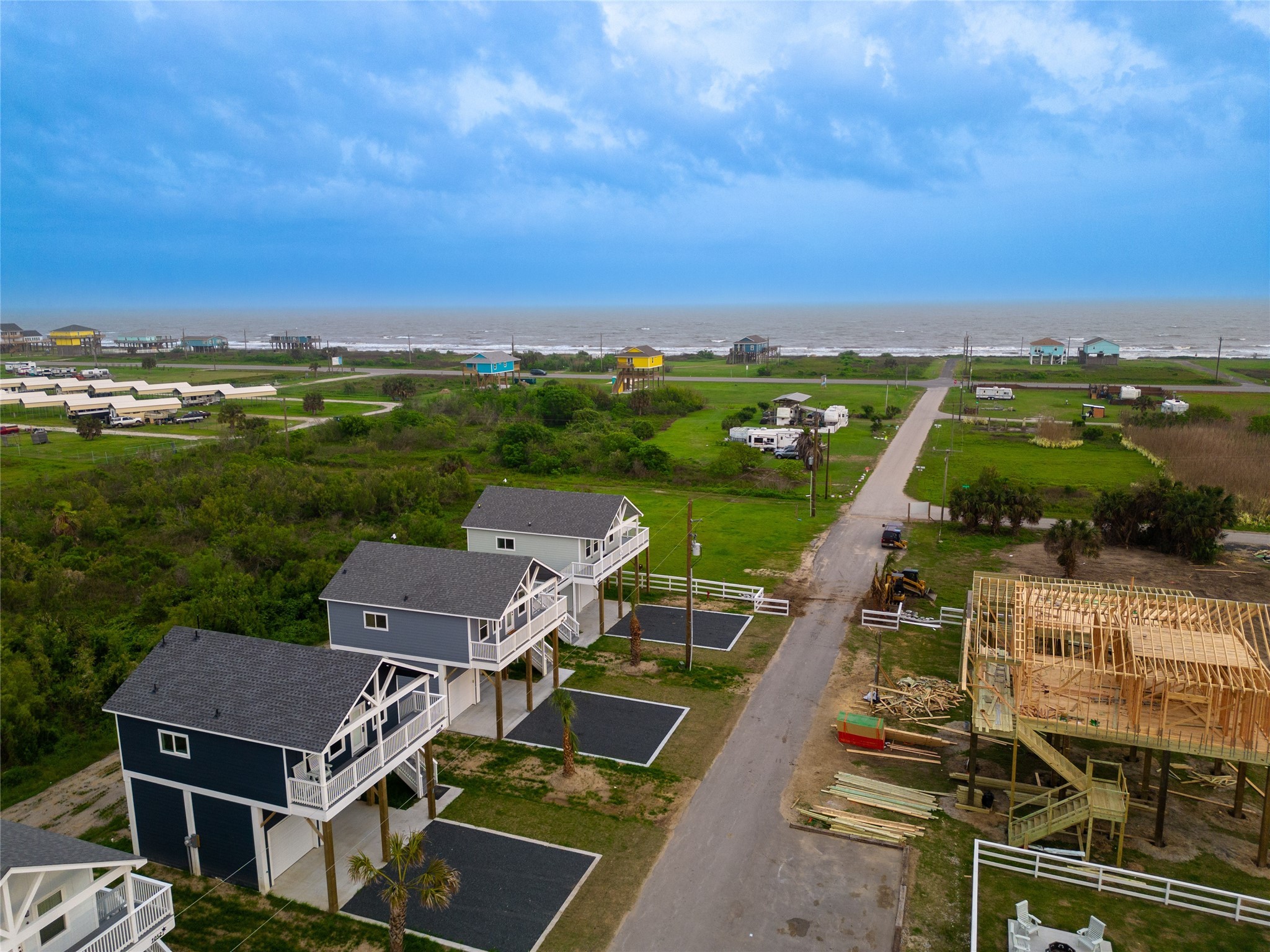 1040 Johnson Road Port Bolivar, TX 77650 - Photo 49 of 49 an aerial view of a house with a yard