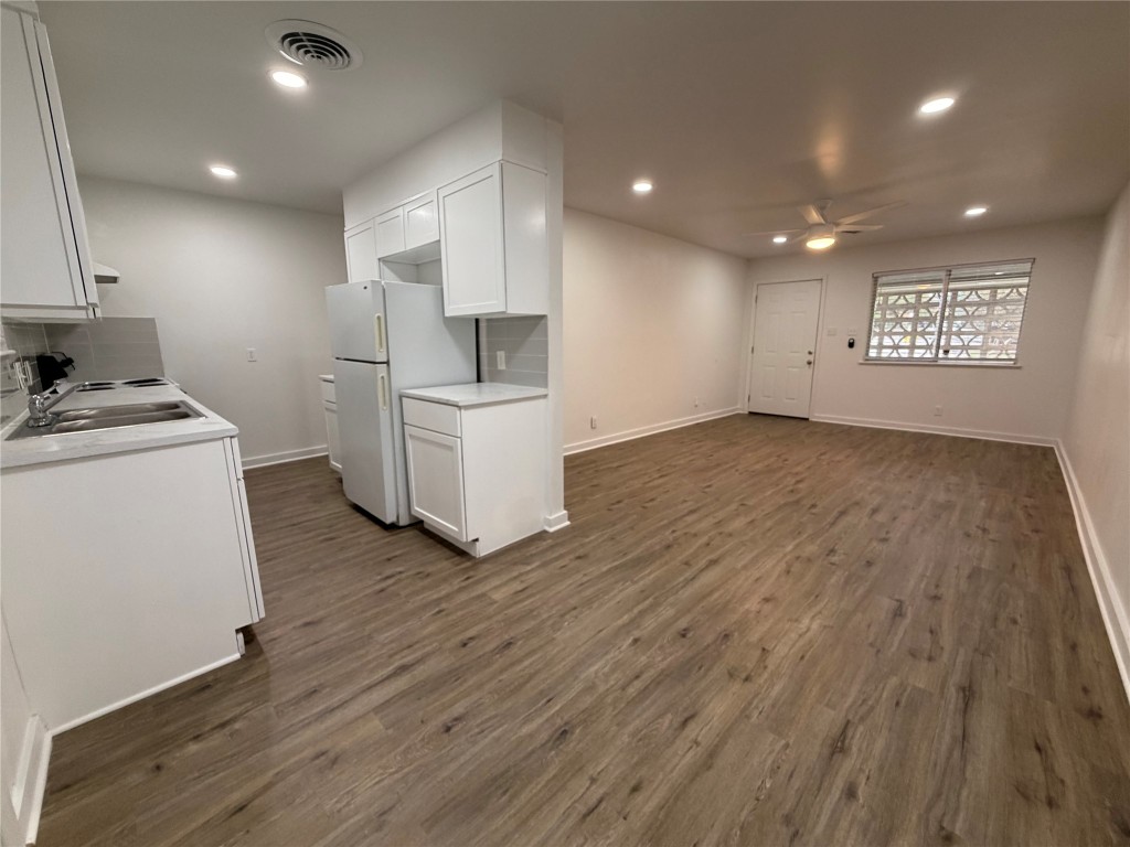 2308 Alta Vista Avenue, Unit B Austin, TX 78704 - Photo 23 of 23 a view of a kitchen with a sink and a stove top oven