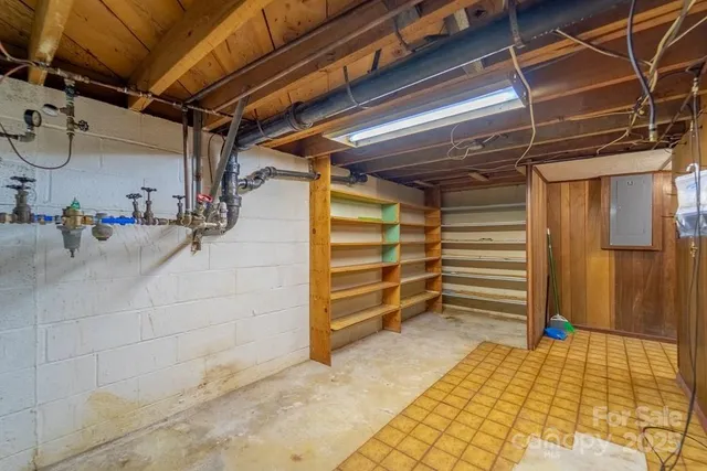 a view of storage and utility room