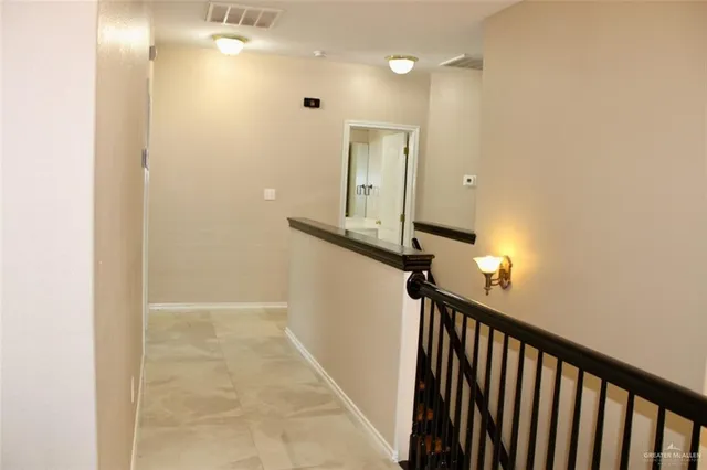 a view of a hallway with a elevator
