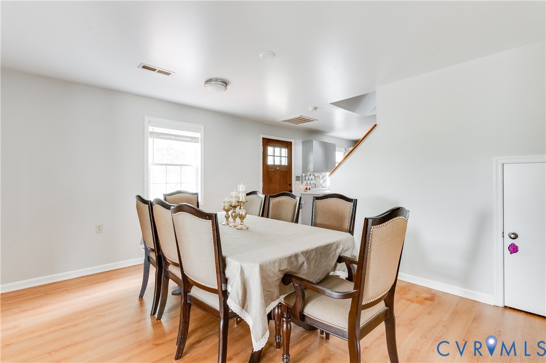 1474 Welsh Tract Road Charlotte Court House, VA 23923 - Photo 15 of 48 Dining area featuring wood-finish flooring, light