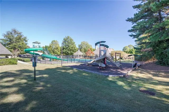 a park view with a entertaining space