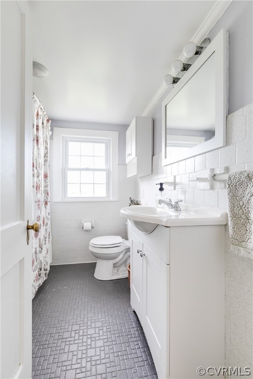 4109 Whitehall Road Sandy Hook, VA 23153 - Photo 13 of 28 a bathroom with a sink a toilet and a mirror