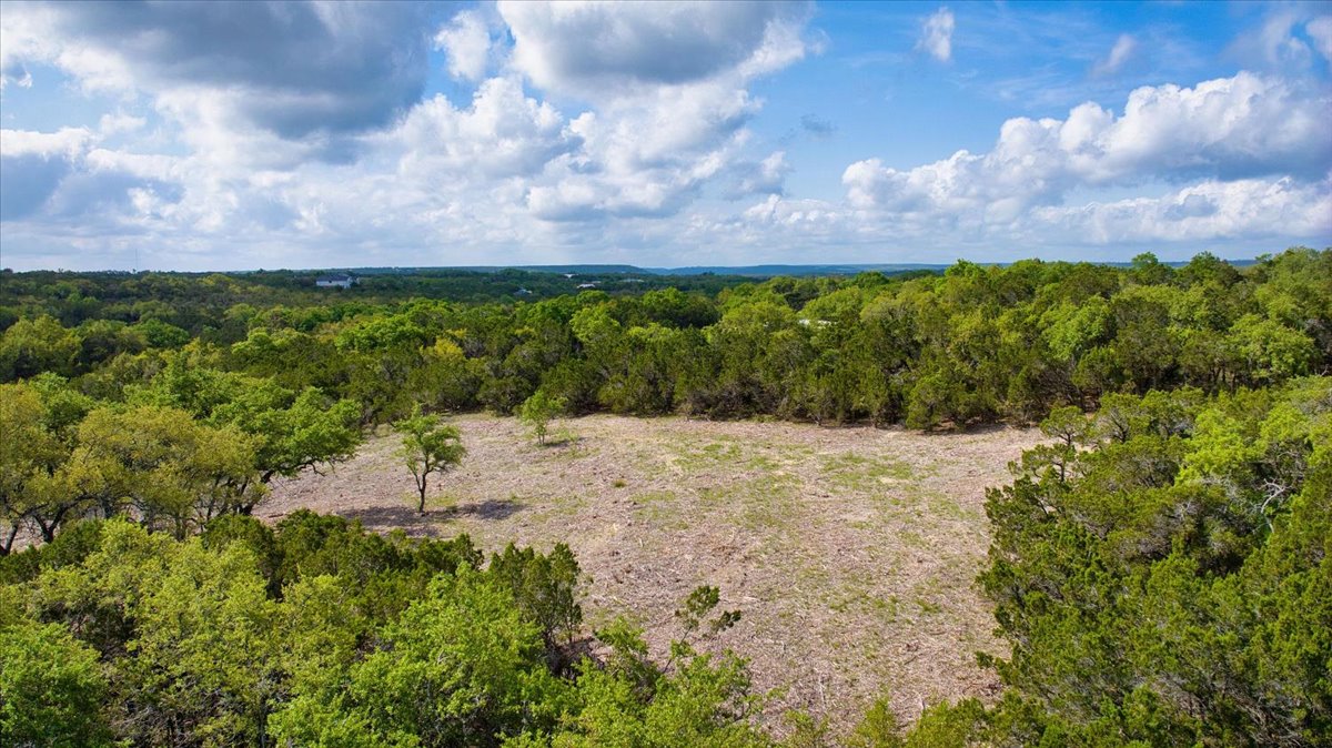 24369 Round Mountain Road, Unit 6 Leander, TX 78641 - Photo 6 of 28 Drone / aerial view with a view of trees