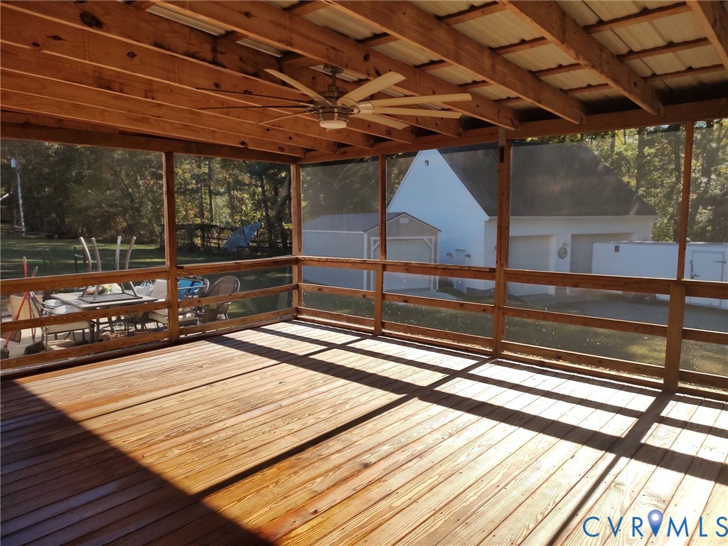 5475 Cold Harbor Road Mechanicsville, VA 23111 - Photo 24 of 29 a patio with wooden floor