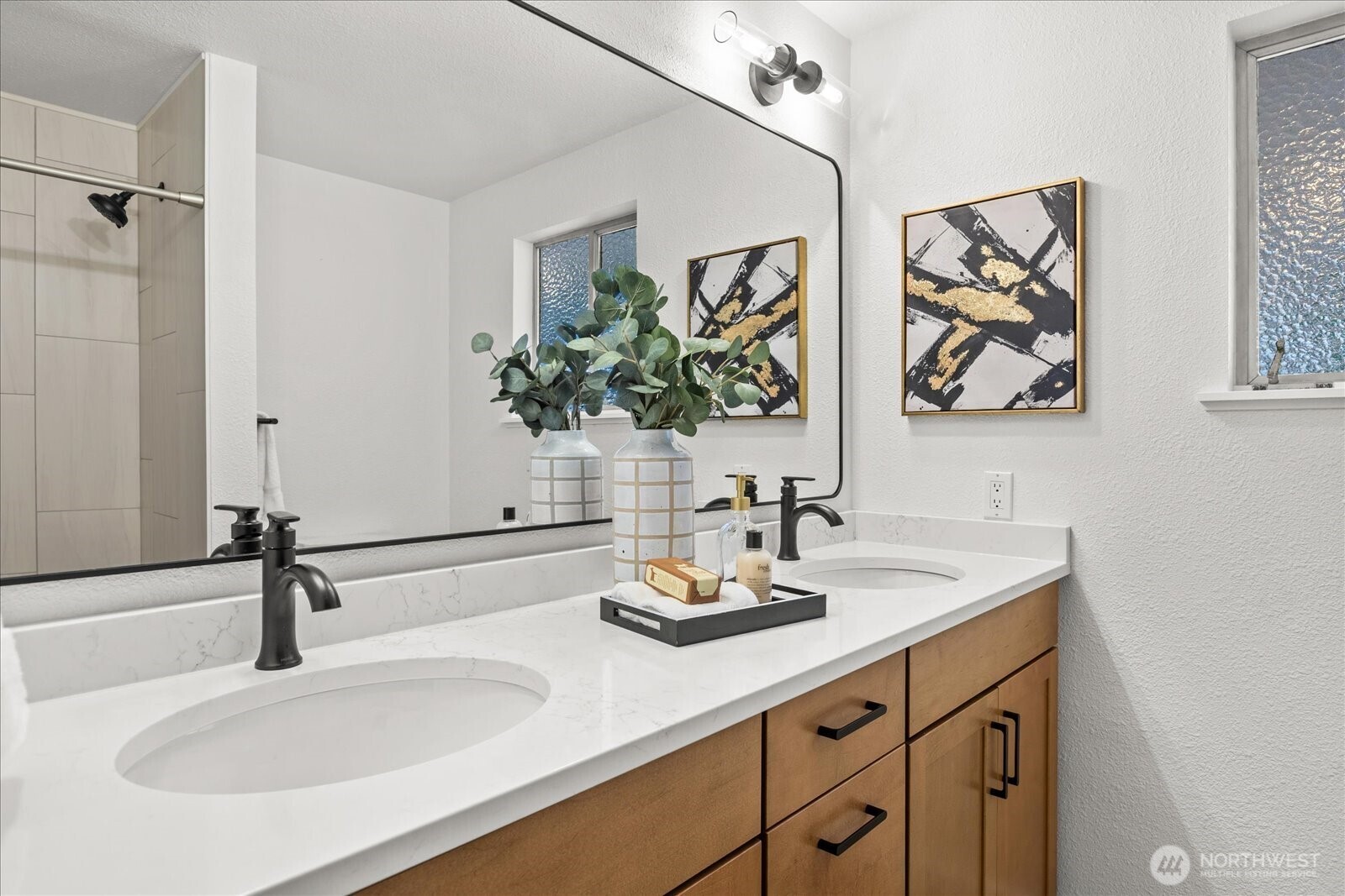 22210 96th Avenue West Edmonds, WA 98020 - Photo 20 of 35 a bathroom with a sink and a mirror