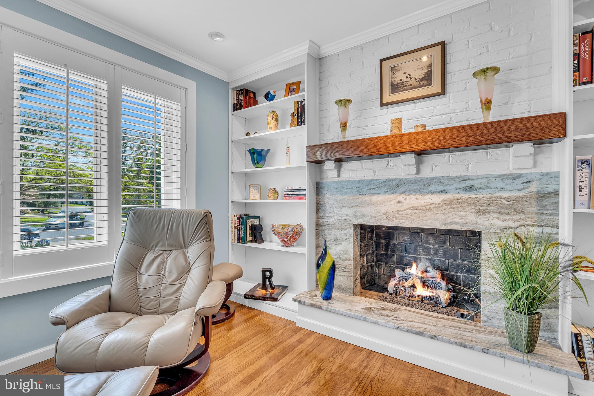 6 Park Road Mount Holly, NJ 08060 - Photo 13 of 58 a living room with furniture and a fireplace