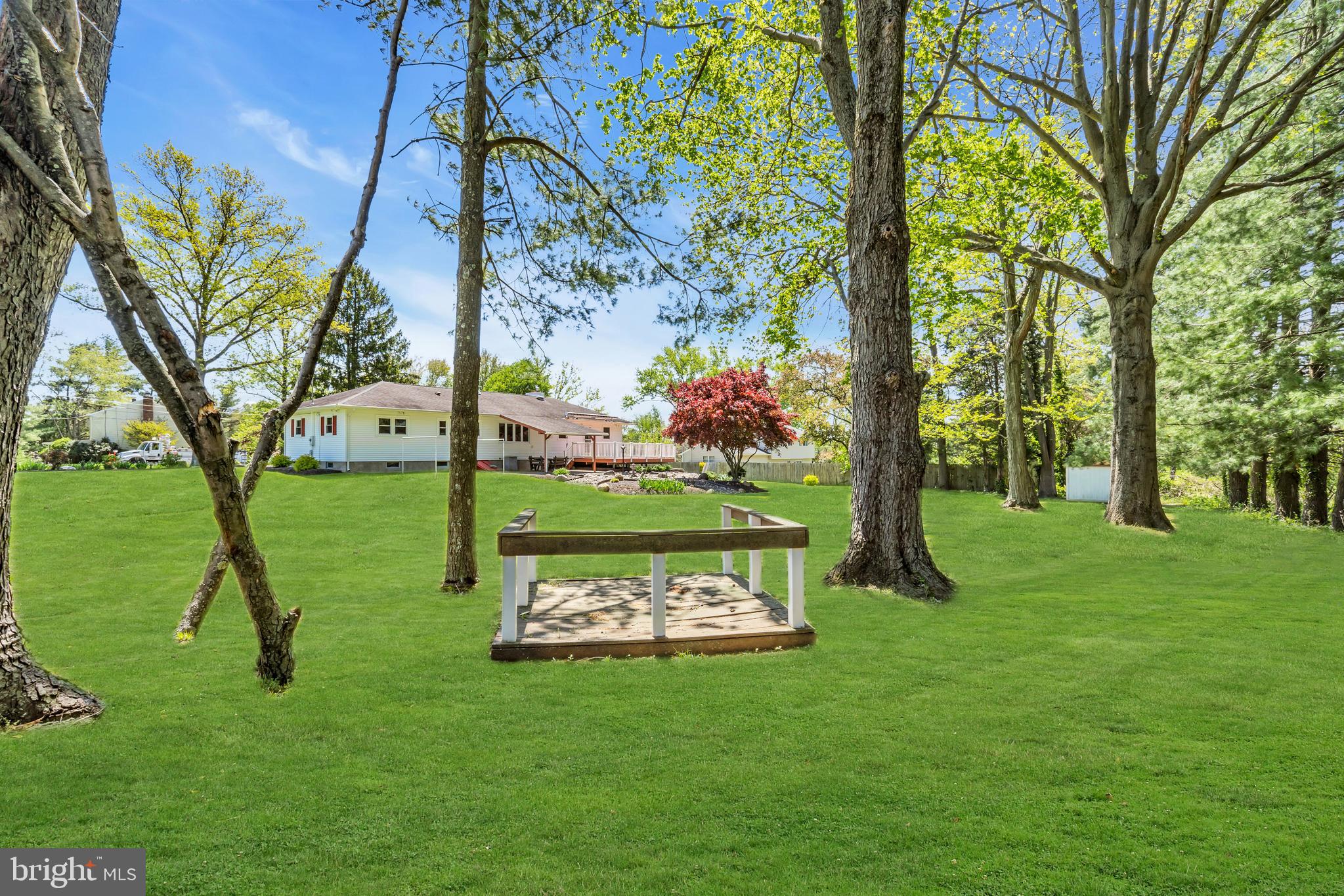 6 Park Road Mount Holly, NJ 08060 - Photo 56 of 58 a view of a backyard with a garden and trees