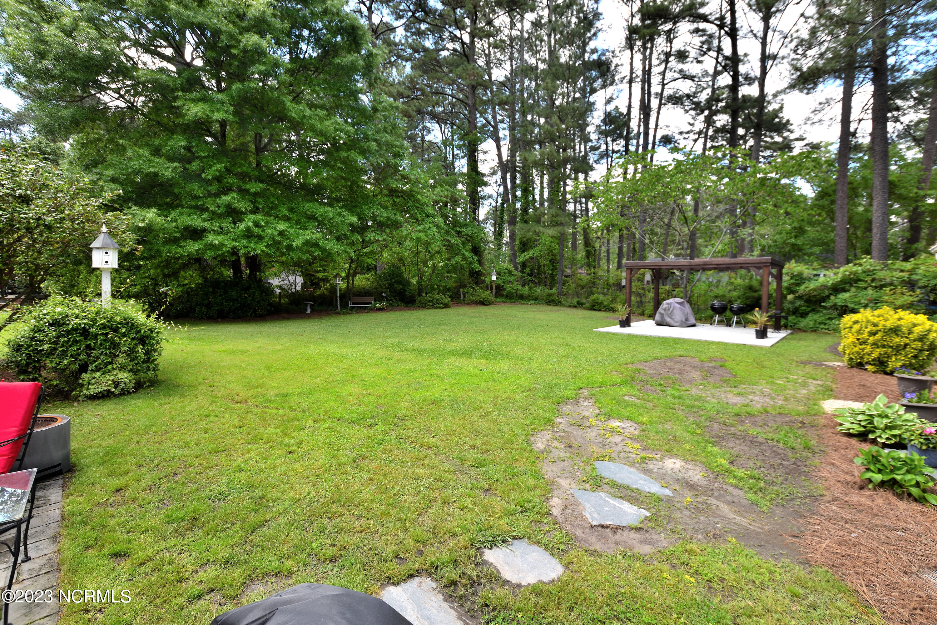 2620 Winstead Road Rocky Mount, NC 27804 - Photo 27 of 35 Concrete Grilling Area with Pergola