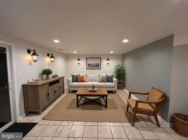 a view of an empty room