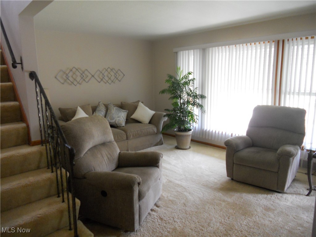 374 Clarmont Road Willowick, OH 44095 - Photo 7 of 26 Carpeted living room plenty of natural light!