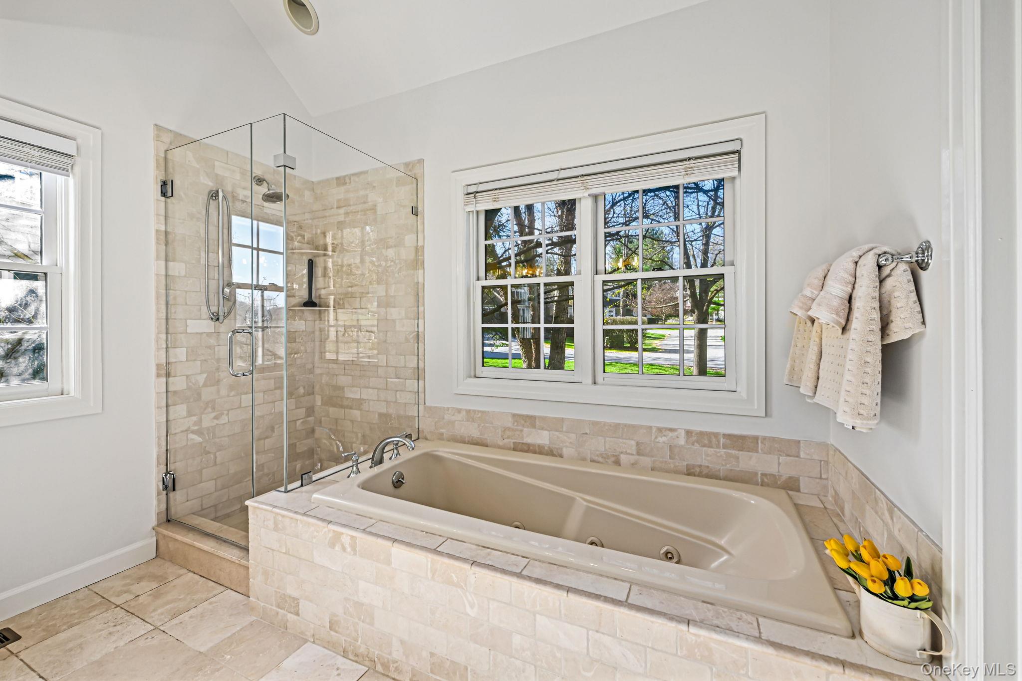125 Cross River Road Mount Kisco, NY 10549 - Photo 23 of 46 Large Primary Bathroom with dual aspect windows
