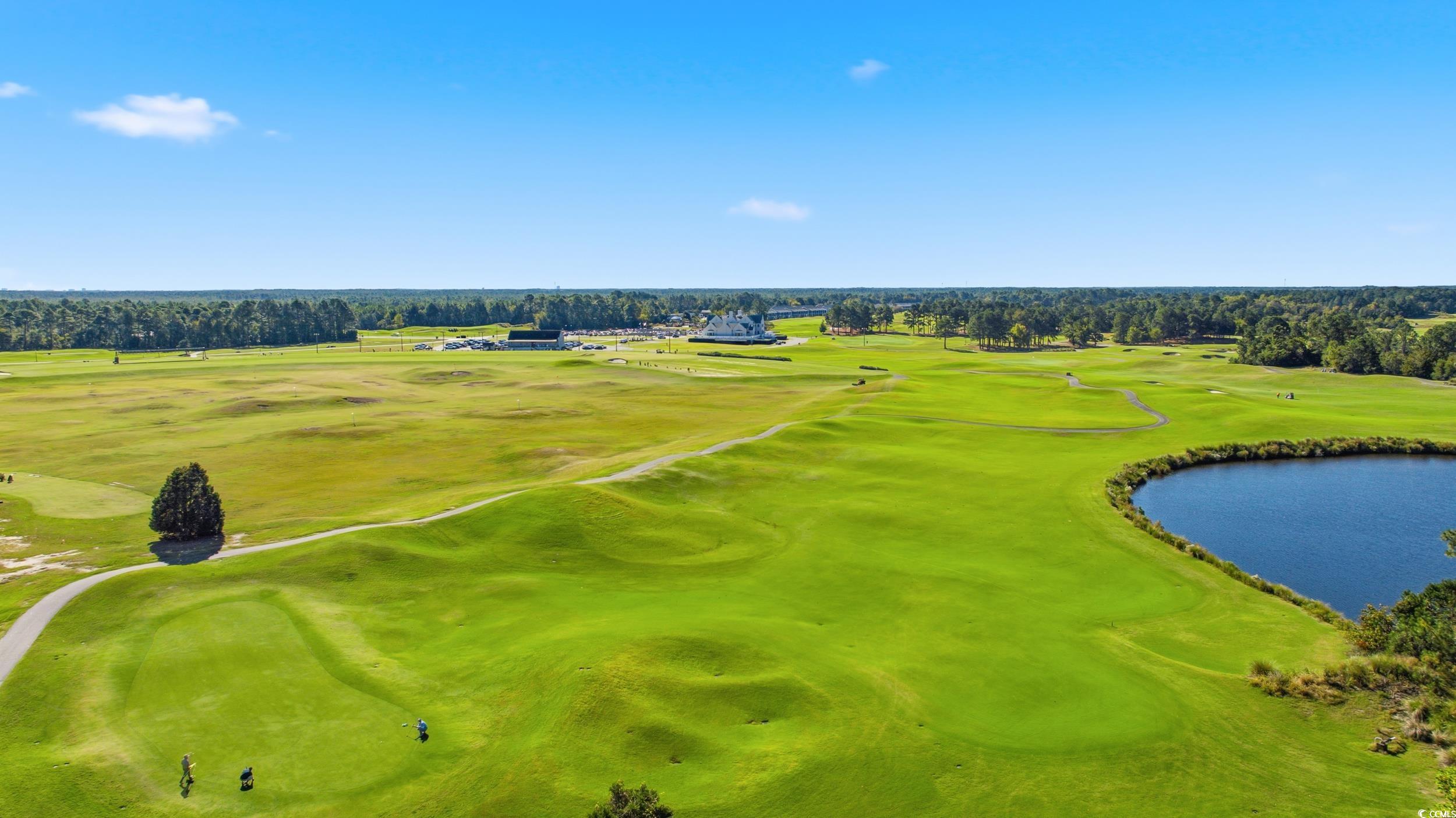 4541 Girvan Drive, Unit B Myrtle Beach, SC 29579 - Photo 29 of 29 Bird's eye view of a nearby body of water and a local golf course