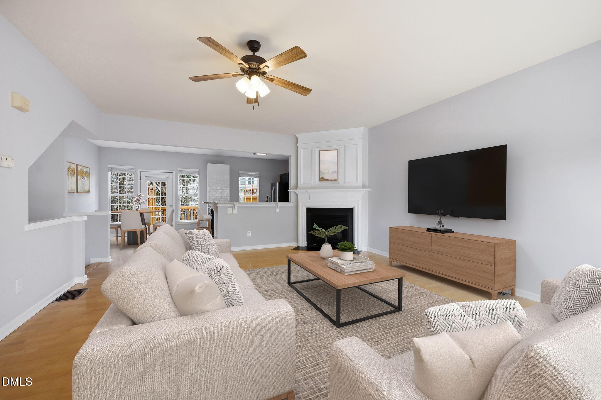 7227 Corvette Court Raleigh, NC 27613 - Photo 11 of 36 Staged FR into dining area