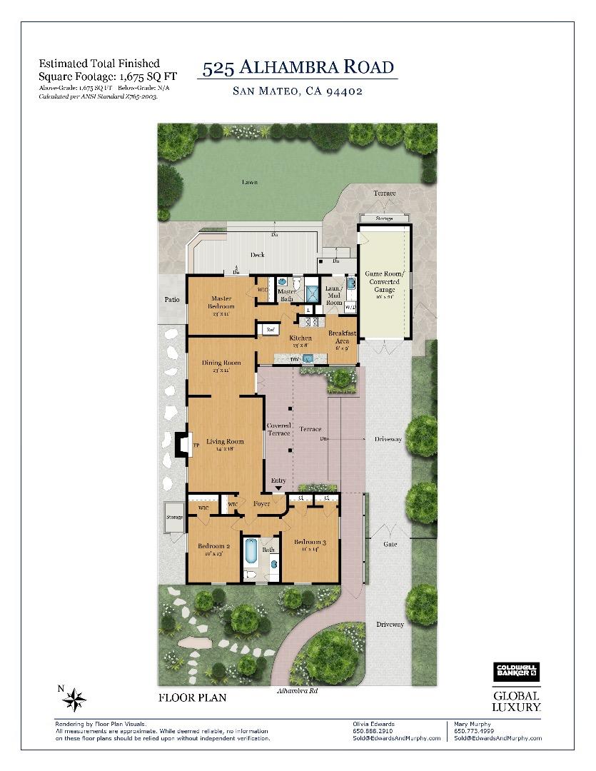 525 Alhambra Road San Mateo, CA 94402 - Photo 19 of 39 a picture of a floor plan