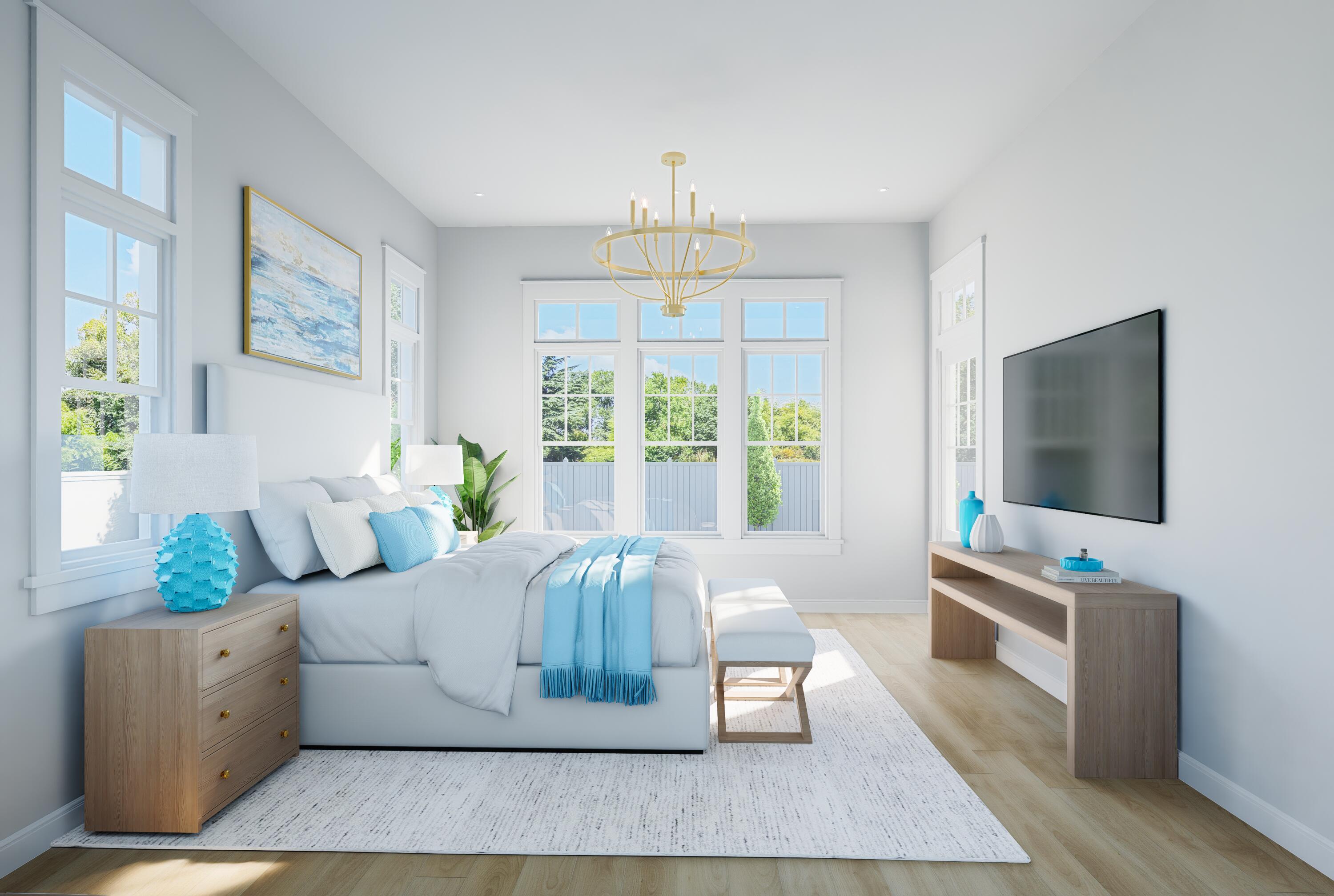 319 East Pollard Cove, Unit LOT 95 Watersound, FL 32461 - Photo 5 of 28 a living room with furniture and a flat screen tv