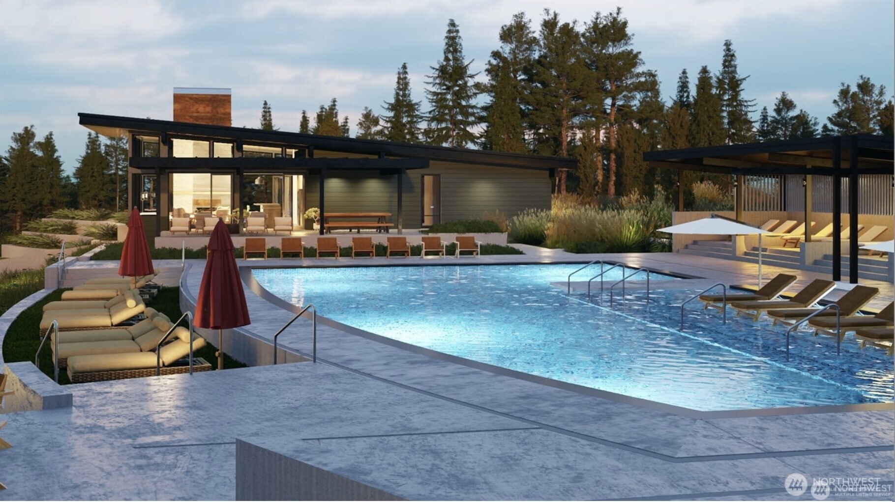 80 Plum Creek Road Cle Elum, WA 98922 - Photo 17 of 20 a view of a swimming pool with sitting area and furniture