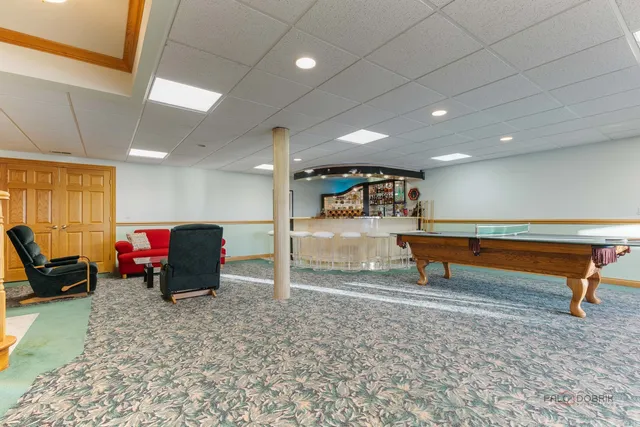 a room with furniture and windows