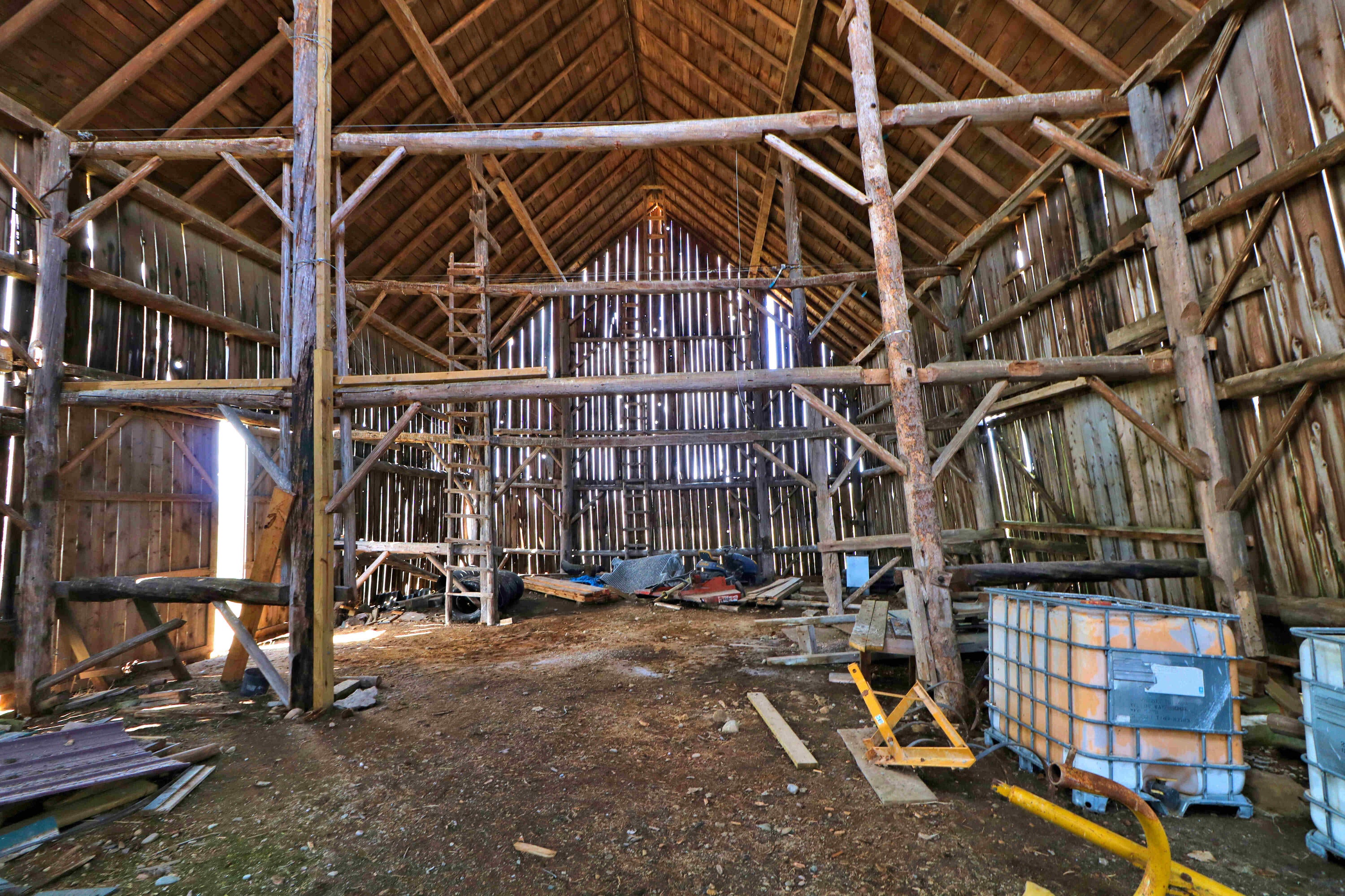 12593 East Clay Road Goetzville, MI 49736 - Photo 9 of 10 Inside barn view 1