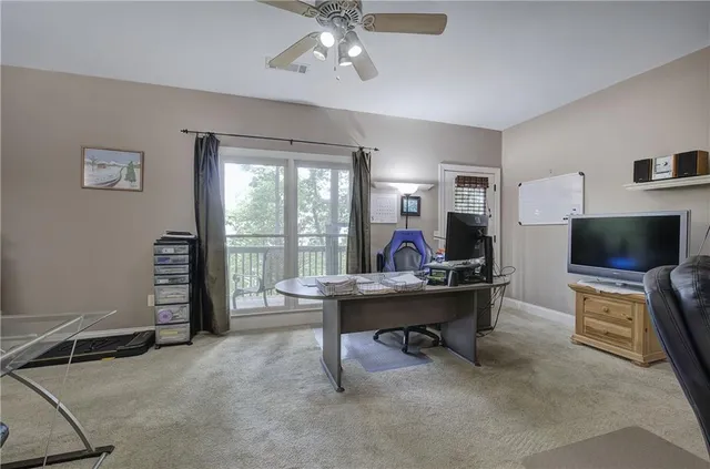 a room with pool table