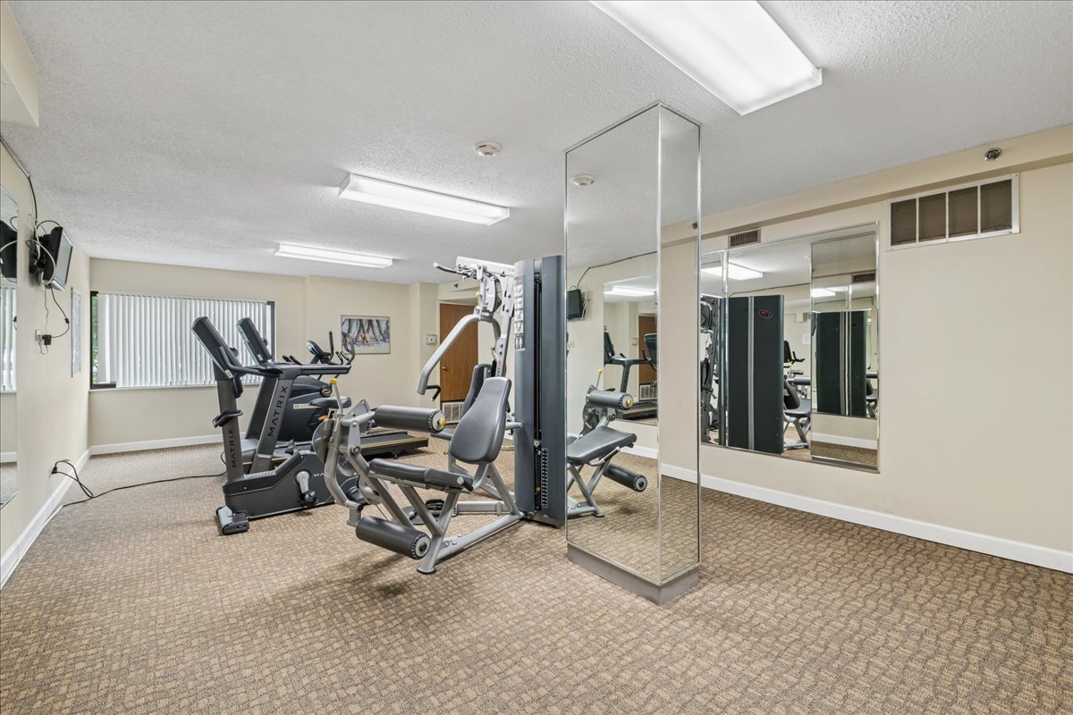 1800 Huntington Boulevard, Unit 212 Hoffman Estates, IL 60169 - Photo 13 of 15 a view of a room with gym equipment