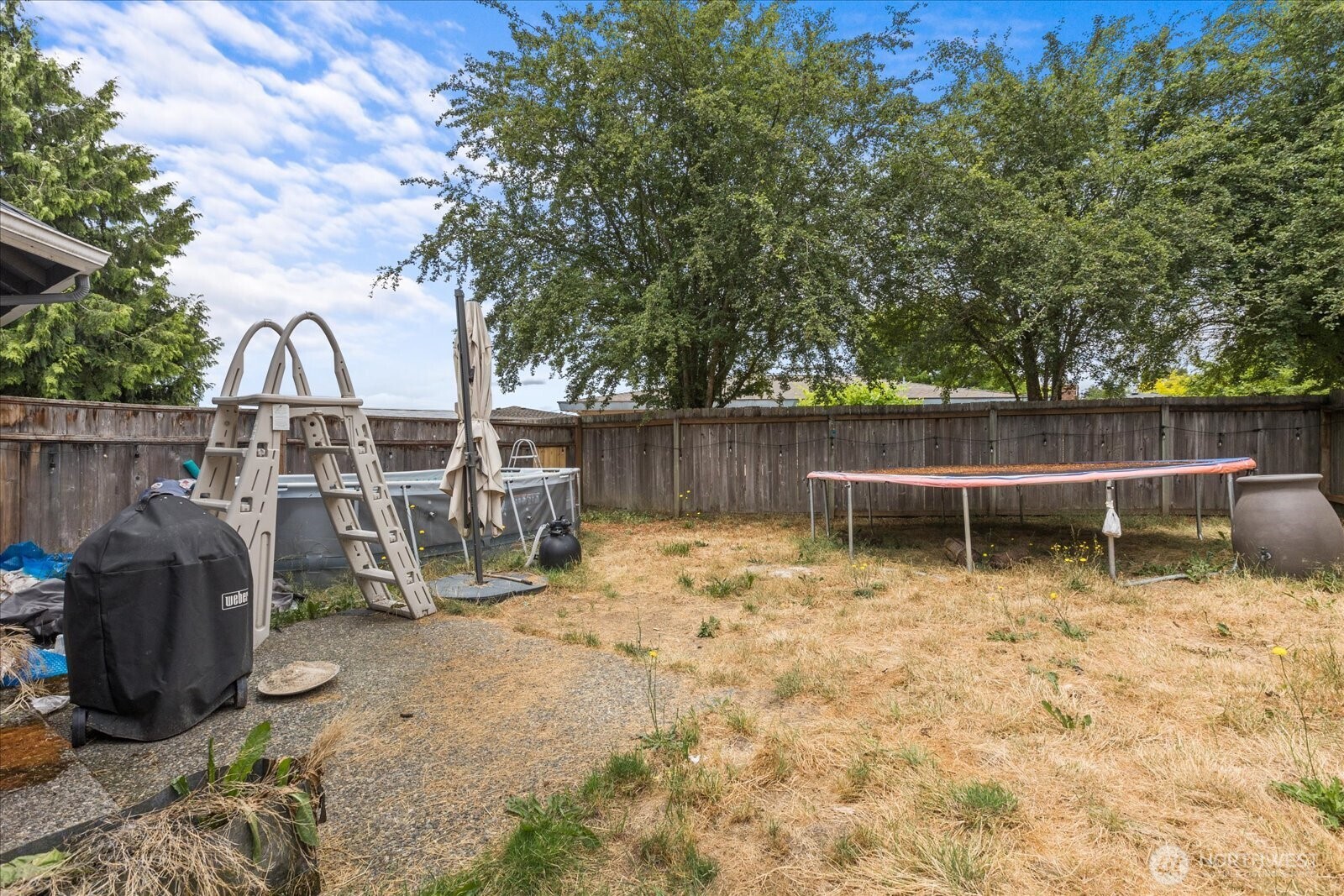 2826 Northeast 8th Street Renton, WA 98056 - Photo 15 of 20 a view of a backyard with chairs and a large tree